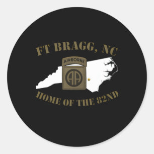 Fort Bragg Militaire basis-Fayettevillenc Ronde Sticker