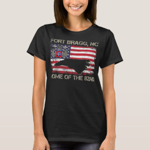 Fort Bragg NC Home of the 82nd Airborne Tshirt, Ve T-shirt