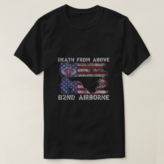 Fort Bragg NC Home of the 82nd Airborne Tshirt Vet (Design voorkant)