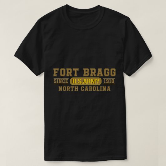 Fort Bragg North Carolina - 82nd Airborne T-Shirt (Design voorkant)
