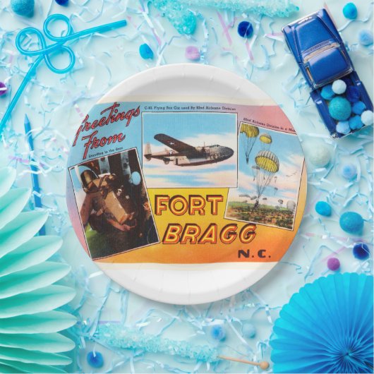 Fort Bragg North Carolina NC Old  Briefkaart- Papieren Bordje (Feest)