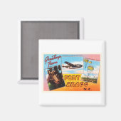 Fort Bragg North Carolina NC Oude  Briefkaart- Magneet (Voorkant / Achterkant)