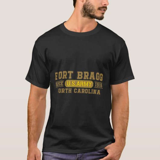 Fort Bragg North Carolina NC Veteran 82nd Airborne T-shirt (Voorkant)