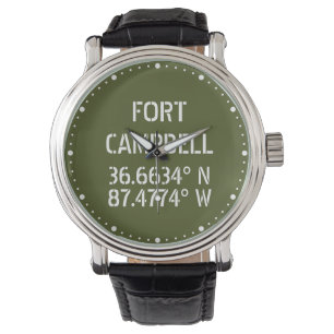 Fort Campbell Latitude Longitude Horloge