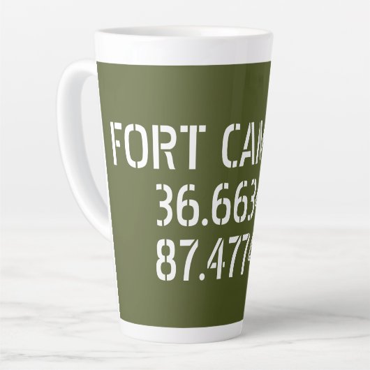 Fort Campbell Latitude Longitude Latte Mok (Linkerhoek)