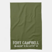 Fort Campbell Latitude Longitude Theedoek (Verticaal)
