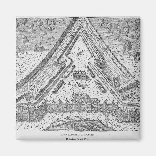 Fort Caroline Voltooid Magneet (Voorkant)