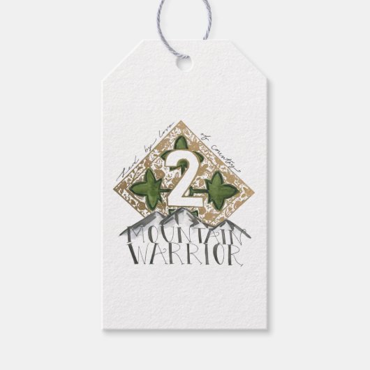 Fort Carson Militair 4ID kaart Cadeaulabel (Voorkant)