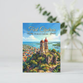 Fort Cépérou Frans-Guyana Briefkaart (Staand voorkant)
