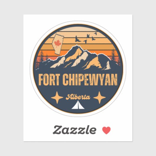 Fort Chipewyan, Alberta Sticker (Vel)