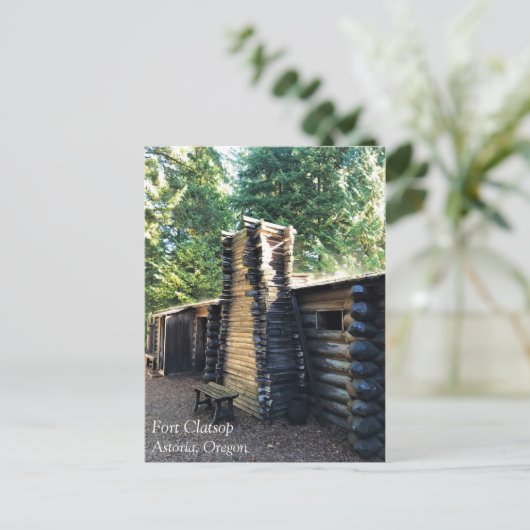 Fort Clatsop, Astoria, Oregon Briefkaart (Staand voorkant)