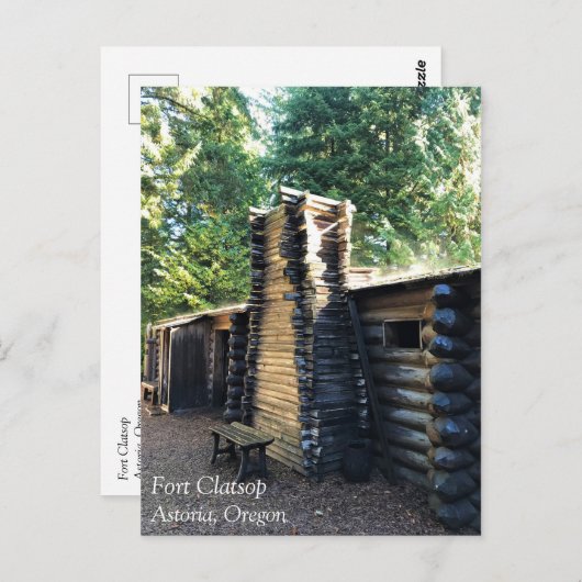 Fort Clatsop, Astoria, Oregon Briefkaart (Voorkant / Achterkant)
