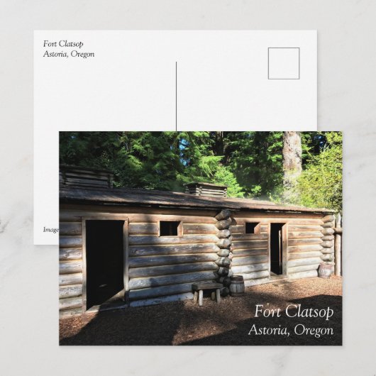 Fort Clatsop, Astoria, Oregon Briefkaart (Voorkant / Achterkant)