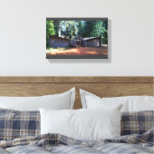 Fort Clatsop, Astoria, Oregon Canvas Afdruk (Insitu (Slaapkamer))