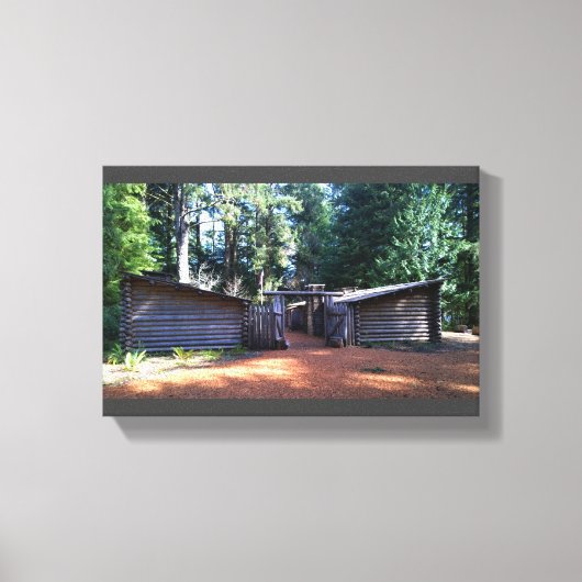 Fort Clatsop, Astoria, Oregon Canvas Afdruk (Voorkant)