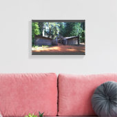 Fort Clatsop, Astoria, Oregon Canvas Afdruk (Insitu (Woonkamer))