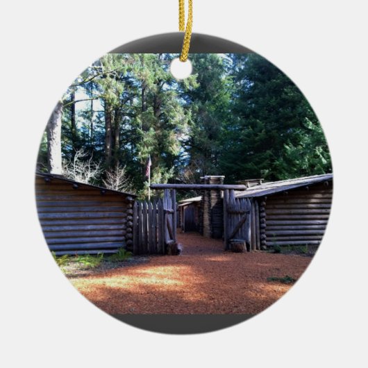 Fort Clatsop, Astoria, Oregon Keramisch Ornament (Voorkant)