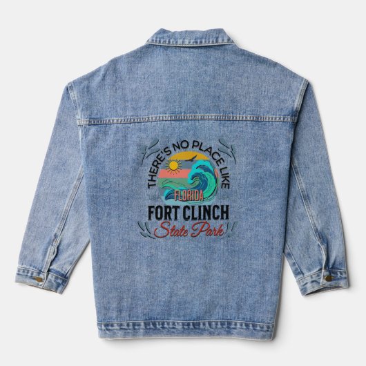 Fort Clinch State Park, Florida Denim Jacket (Achterkant)