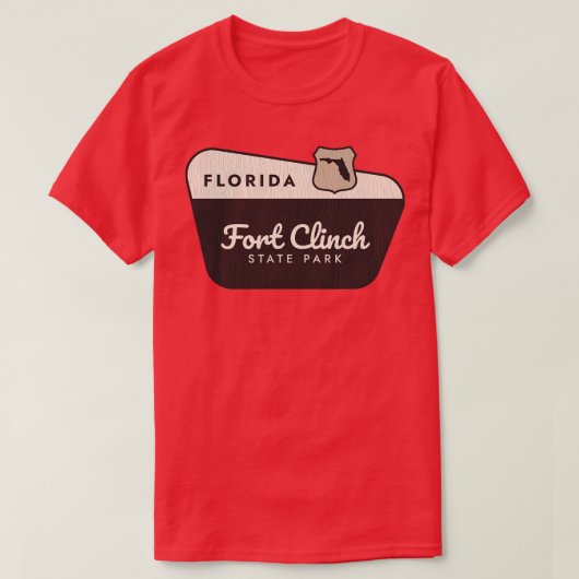 Fort Clinch State Park Florida Welkomstbord T-shirt (Design voorkant)