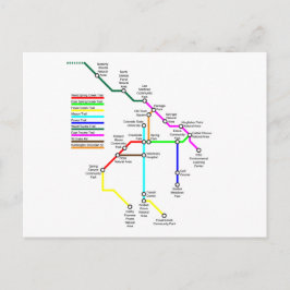 Fort Collins Bike Map Briefkaart