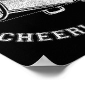 Fort Collins Cheer Vervingste Retro 90's Cheerlead Poster (Hoek)