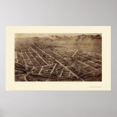 Fort Collins, CO Panorama Map - 1899 Poster (Voorkant)