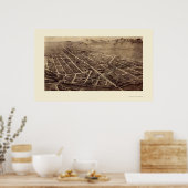 Fort Collins, CO Panorama Map - 1899 Poster (Keuken)