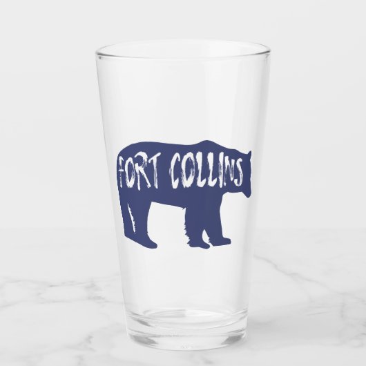 Fort Collins Colorado Beer Glas (Voorkant)