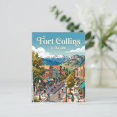 Fort Collins Colorado Briefkaart (Staand voorkant)