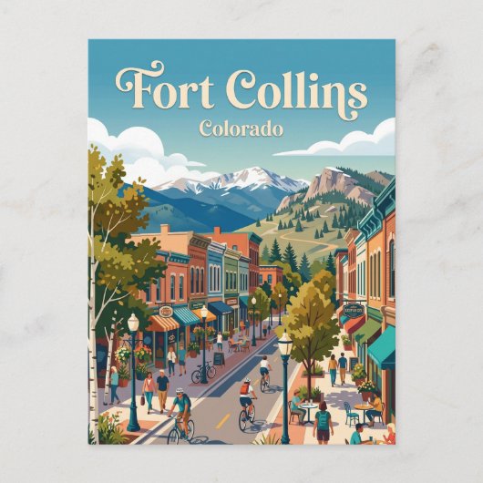 Fort Collins Colorado Briefkaart (Voorkant)