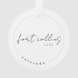 Fort Collins, Colorado CO Travel Verenigde Staten Ornament