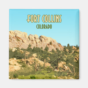 Fort Collins Colorado Horsetooth Rock Magneet