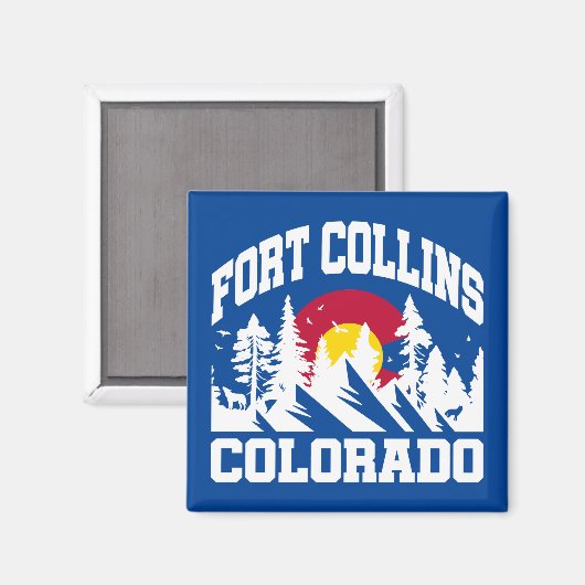 Fort Collins, Colorado Magneet (Voorkant / Achterkant)