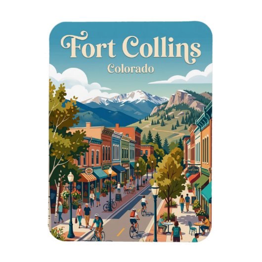Fort Collins Colorado Magneet (Verticaal)