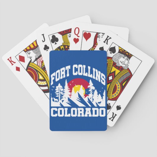 Fort Collins, Colorado Pokerkaarten (Achterkant)