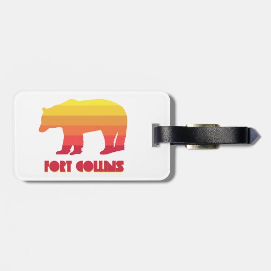Fort Collins Colorado Regenbood Beer Bagagelabel (Achterkant horizontaal)