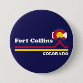  Fort Collins Colorado Ronde Button 7,6 Cm (Voorkant)