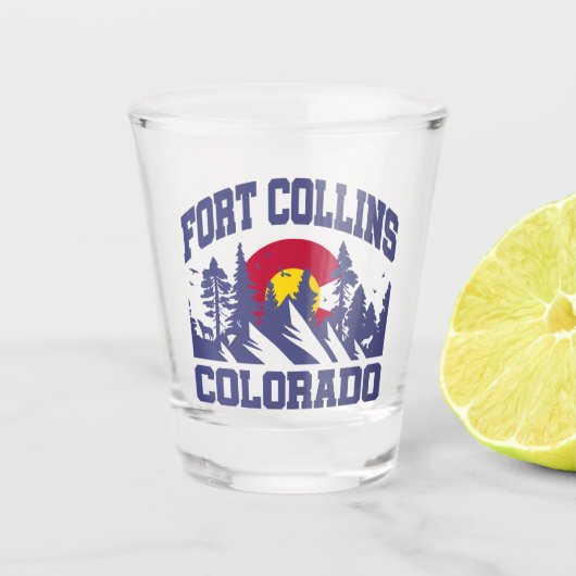 Fort Collins, Colorado Shot Glas (Voorkant)