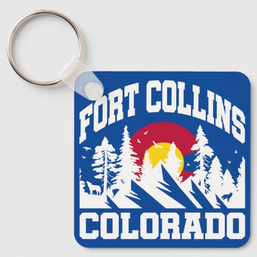 Fort Collins, Colorado Sleutelhanger (Voorkant)