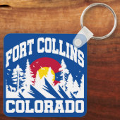 Fort Collins, Colorado Sleutelhanger (Achterkant)