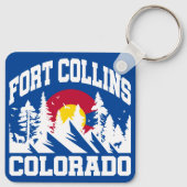 Fort Collins, Colorado Sleutelhanger (Achterkant)