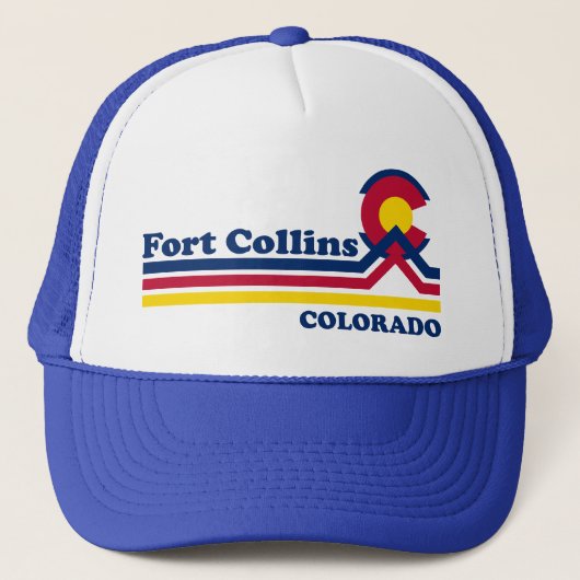 Fort Collins Colorado Trucker Pet (Voorkant)