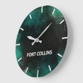 Fort Collins Time Zone Newsroom Wall Grote Klok (Hoek)