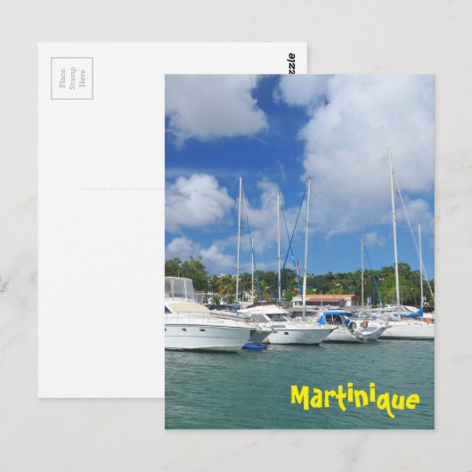 Fort-de-France, Martinique Briefkaart (Voorkant / Achterkant)