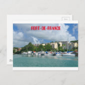 Fort-de-France, Martinique Briefkaart (Voorkant / Achterkant)