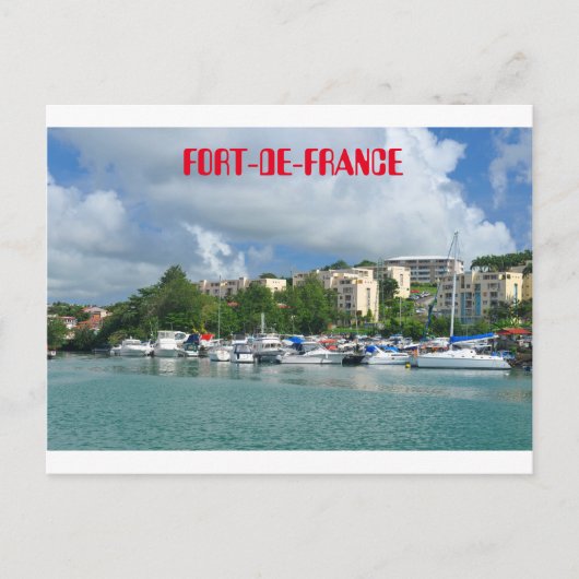 Fort-de-France, Martinique Briefkaart (Voorkant)