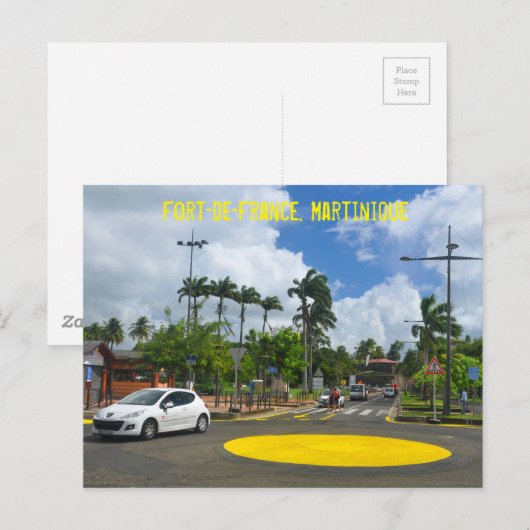 Fort-de-France. Martinique Briefkaart (Voorkant / Achterkant)
