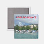 Fort-de-France, Martinique Magneet (Voorkant / Achterkant)