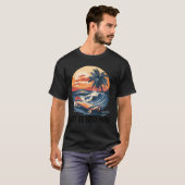 Fort De Soto Park Beach Florida Skateboard Skatebo T-shirt (Voorkant volledig)