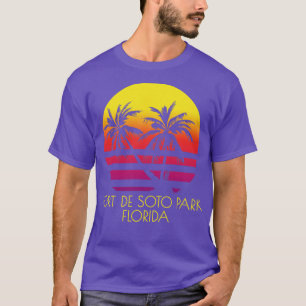 Fort De Soto Park Florida Stranden Tropische Palm  T-shirt